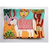 White Cow With Blanket & Man With Striped Shorts by Christopher Corr