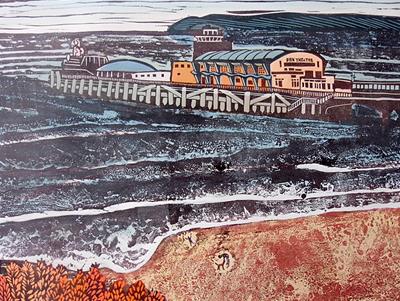A Windy Day At The Pier by Liz Somerville