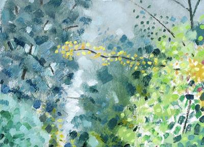Wytham Woods: August Leaves by Andrew Walton