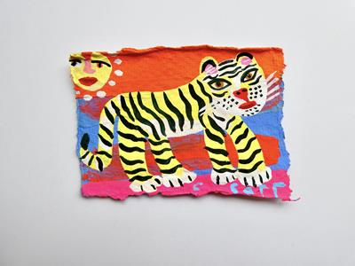 Small Tiger & Yellow Sun by Christopher Corr