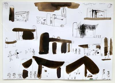 Sketches Of Ronchamp By Day by Christopher Corr