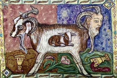 Spiritual Alchemy / Separation (Self Portrait As An Old Goat) by David Hollington